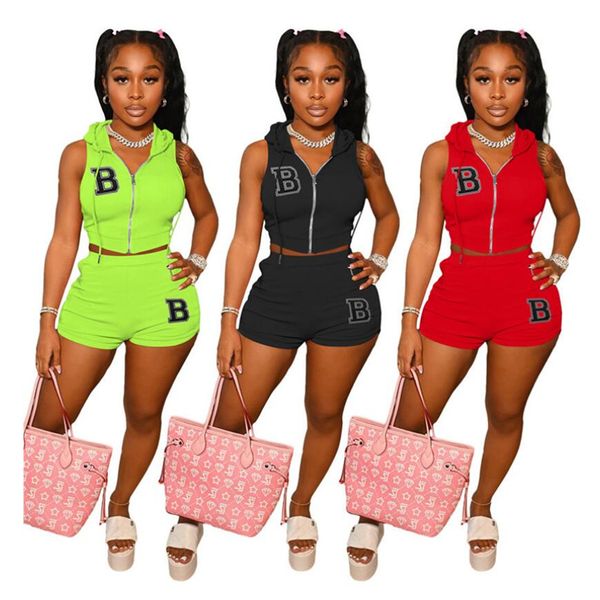 women clothing 2 piece tracksuits summer sports set sleeveless zipper hoodies fitness shorts fashion female jogging suits 7251, Gray
women clothing 2 piece tracksuits summer sports set sleeveless zipper hoodies fitness shorts fashion female jogging suits 7251, Gray