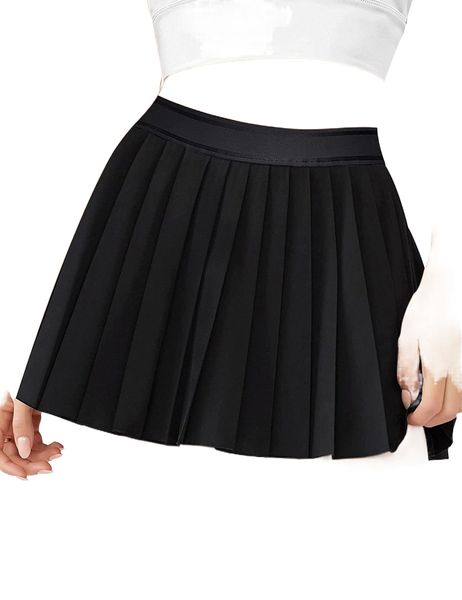 womens pleated tennis skirt with pockets shorts golf skort workout running athletic sports skirts e8xh#, White;black
womens pleated tennis skirt with pockets shorts golf skort workout running athletic sports skirts e8xh#, White;black