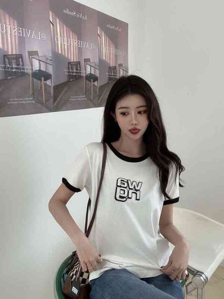 women's t-shirt aw dawangjia spring and summer letter color contrast short sleeve t-shirt loose 100 style age reducing thin c5ll 0hyy, White
women's t-shirt aw dawangjia spring and summer letter color contrast short sleeve t-shirt loose 100 style age reducing thin c5ll 0hyy, White