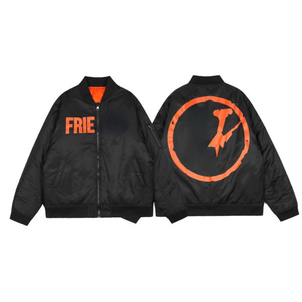 men's down jacket designer big v baseball suit men women american hip-hop loose zipper jackets goose feather filled reversible pilot co, Black
men's down jacket designer big v baseball suit men women american hip-hop loose zipper jackets goose feather filled reversible pilot co, Black