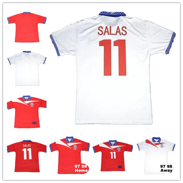 1998 retro chile soccer jersey 98 home red vintage football shirts classic uniform #11 salas zamorano neira rozental acuna sierra qualit, Black;yellow
1998 retro chile soccer jersey 98 home red vintage football shirts classic uniform #11 salas zamorano neira rozental acuna sierra qualit, Black;yellow