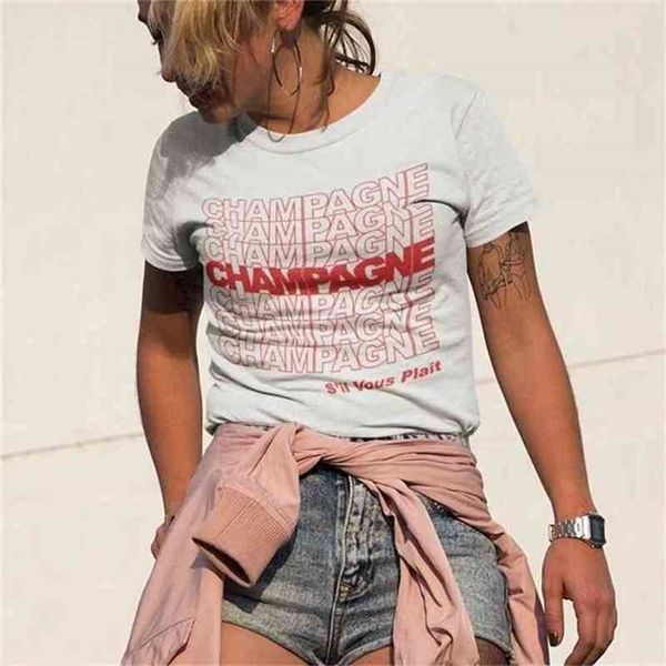 to be number one champagne tshirt women streetwear fall clothing thank you have a nice day graphic tees 210512, White
to be number one champagne tshirt women streetwear fall clothing thank you have a nice day graphic tees 210512, White