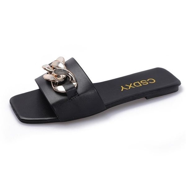 ins women summer slipper square toe chain slippers slip on flat slide sandals beach flip flops casual shoes woman plus size 220408, Black
ins women summer slipper square toe chain slippers slip on flat slide sandals beach flip flops casual shoes woman plus size 220408, Black