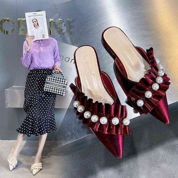 slippers slides designer 2022 spring and summer new pure pearl fashion casual be, Black
slippers slides designer 2022 spring and summer new pure pearl fashion casual be, Black