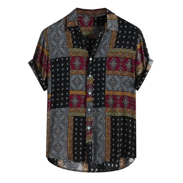 men shirt ethnic printed shirts summer retro vintage streetwear short sleeves button harajuku blouse chemise homme ropa hombre 220708, White;black
men shirt ethnic printed shirts summer retro vintage streetwear short sleeves button harajuku blouse chemise homme ropa hombre 220708, White;black