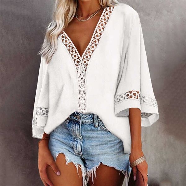women elegant fashion shirt summer fashion female batwing sleeve loose fit casual blouse 210716, White
women elegant fashion shirt summer fashion female batwing sleeve loose fit casual blouse 210716, White