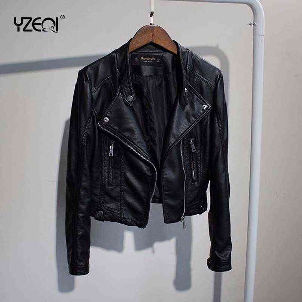 yzeqi spring autumn women fashion biker leather jacket soft pu punk black zipper outwear biker casual faux leather white jacket l220728
yzeqi spring autumn women fashion biker leather jacket soft pu punk black zipper outwear biker casual faux leather white jacket l220728