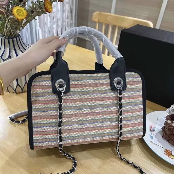 designer bags classic handbags ladies multi-color and solid colo straw crossbody bags double zipper leather handheld silver metal chain shou
designer bags classic handbags ladies multi-color and solid colo straw crossbody bags double zipper leather handheld silver metal chain shou