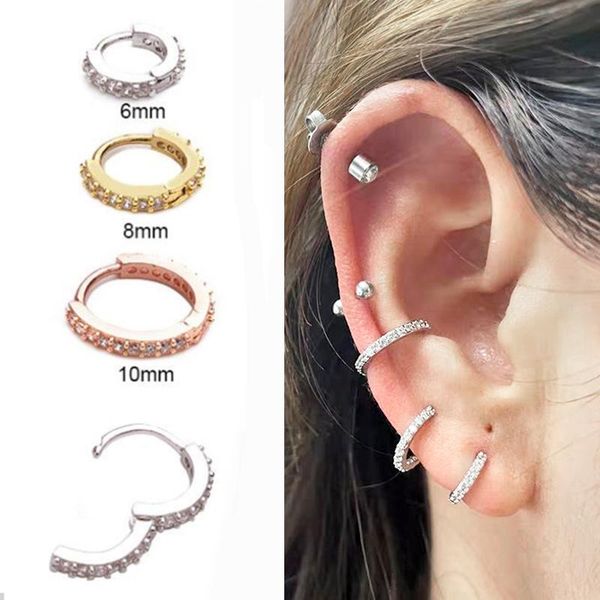other 1pc 6-10mm cz nose hoop nostril ring helix cartilage tragus earring huggie jewelry, Slivery;golden
other 1pc 6-10mm cz nose hoop nostril ring helix cartilage tragus earring huggie jewelry, Slivery;golden