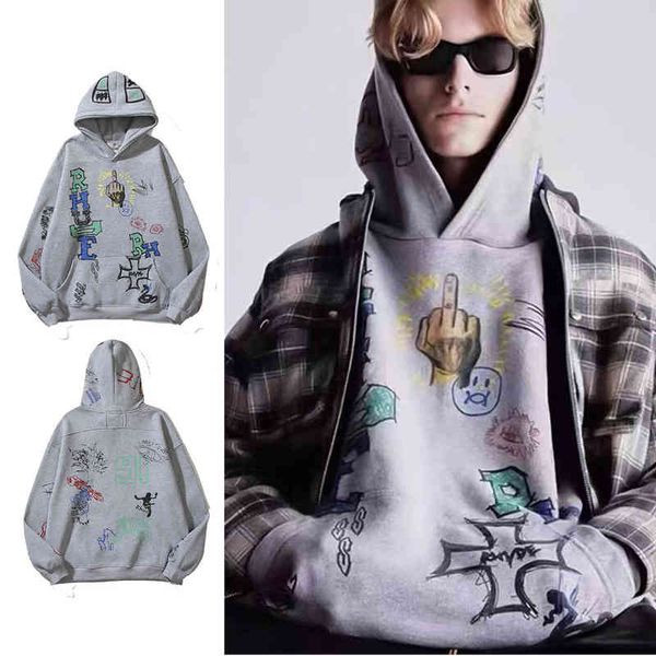 wo same h-painted graffiti cover head high street hooded sweater leisure hoodie trend 2022 trendy fashion design and women's sweaters, Black
wo same h-painted graffiti cover head high street hooded sweater leisure hoodie trend 2022 trendy fashion design and women's sweaters, Black