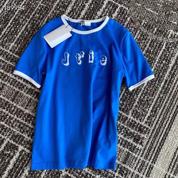 women's t-shirt designer arc de triomphe ce2022 summer new letter printing contrast color neckline short sleeve women's casual sli, White
women's t-shirt designer arc de triomphe ce2022 summer new letter printing contrast color neckline short sleeve women's casual sli, White