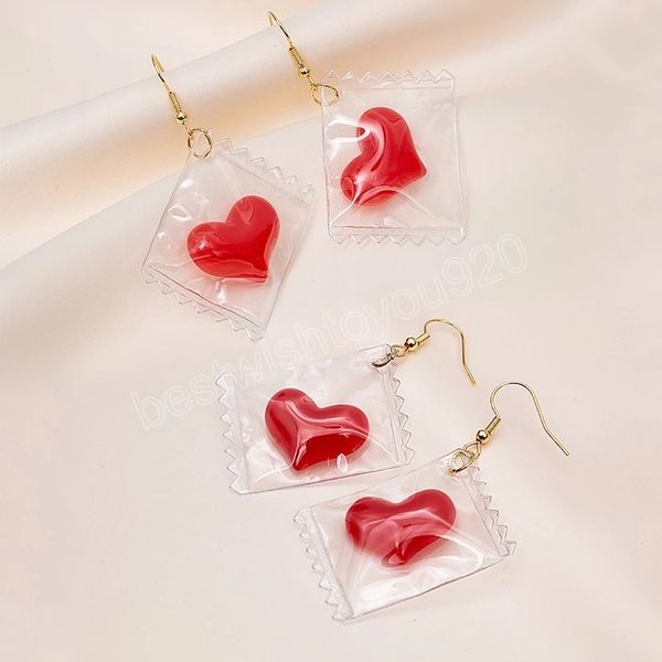 fashion cute transparent resin heart candy earrings for girls women birthday gift jewelry food dangle earrings, Silver
fashion cute transparent resin heart candy earrings for girls women birthday gift jewelry food dangle earrings, Silver