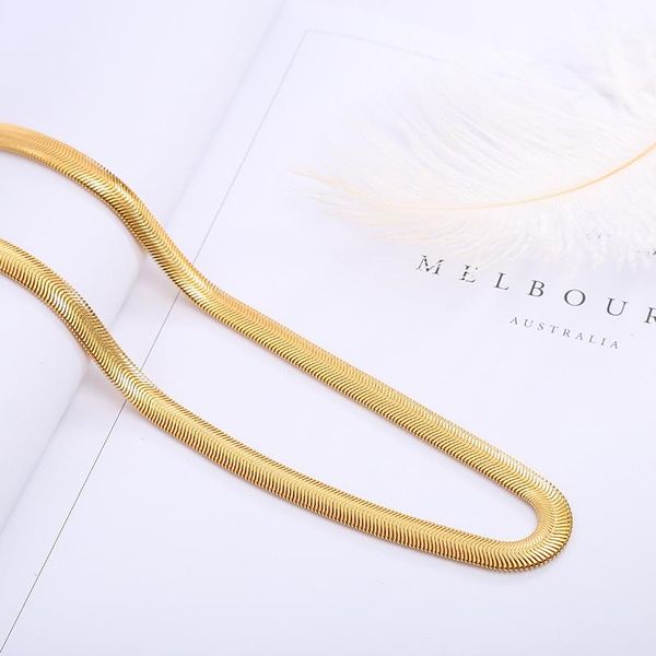 chains gold color snake chain necklaces women men alloy silver choker for jewelry collier femmes
chains gold color snake chain necklaces women men alloy silver choker for jewelry collier femmes