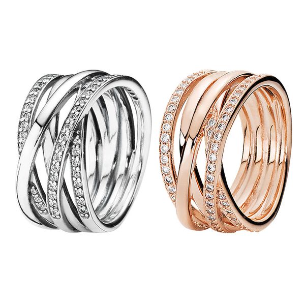 rose gold sparkling polished lines ring women mens wedding designer jewelry original box set for pandora rings, Slivery;golden
rose gold sparkling polished lines ring women mens wedding designer jewelry original box set for pandora rings, Slivery;golden