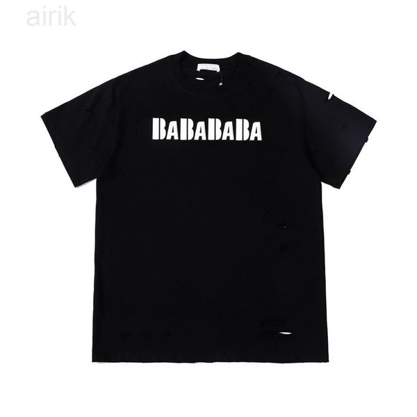 2023 new men's designer t-shirts summer classic hole print letters hip hop couple loose luxury designer clothing, White;black
2023 new men's designer t-shirts summer classic hole print letters hip hop couple loose luxury designer clothing, White;black