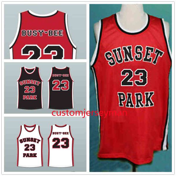 #23 busy-bee de'aundre sunset bonds park basketball jerseys throwback mens stitched jersey custom made size s-5xl, Black
#23 busy-bee de'aundre sunset bonds park basketball jerseys throwback mens stitched jersey custom made size s-5xl, Black