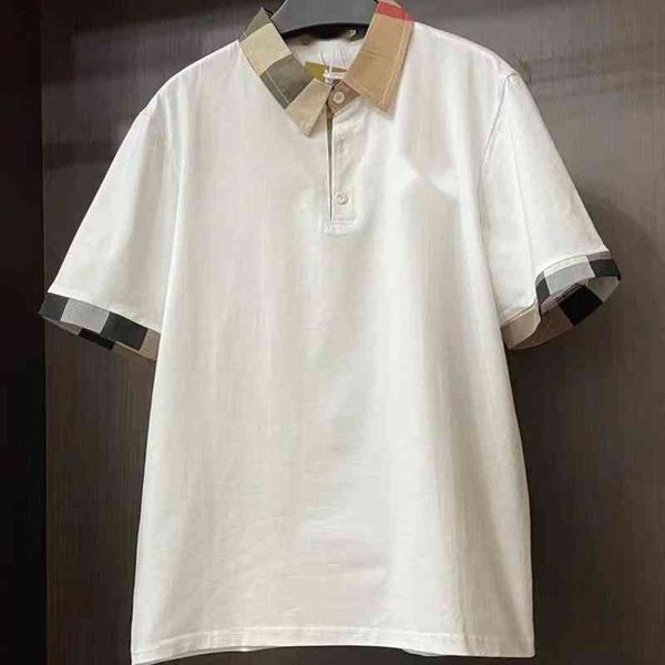 designer polo shirt tide brand burby short-sleeved t-shirt classic tb plaid knight embroidered sweatshirt men's summer loose business c, White;black
designer polo shirt tide brand burby short-sleeved t-shirt classic tb plaid knight embroidered sweatshirt men's summer loose business c, White;black