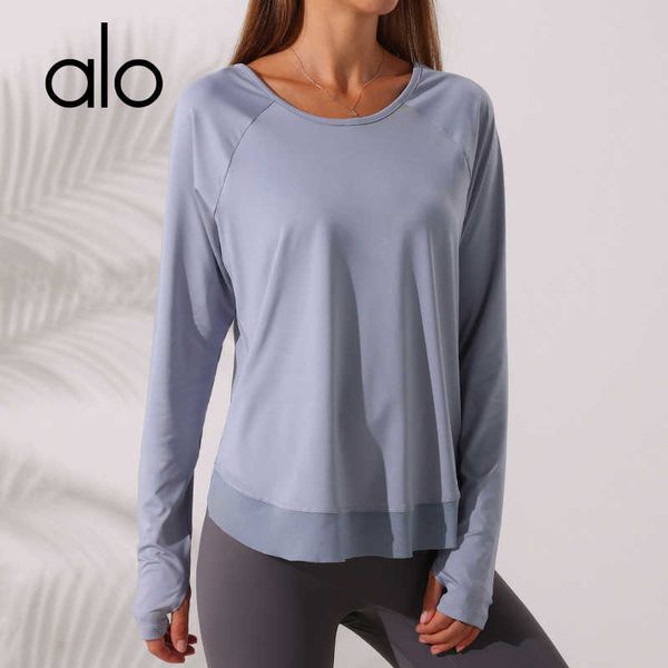 alo yoga women sports t-shirts loose fitted long sleeve fitness clothes girl new fashion black blue green workout training running
alo yoga women sports t-shirts loose fitted long sleeve fitness clothes girl new fashion black blue green workout training running