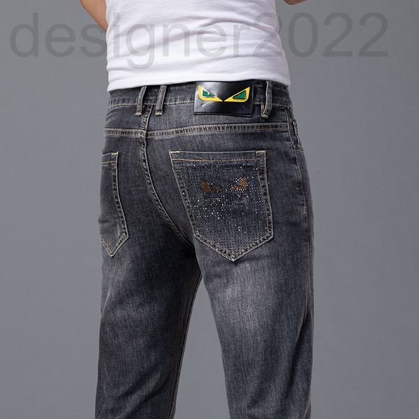 men's jeans designer spring jeans men's korean version small foot slim fit cotton international high-end brand little monster x9o9, Blue
men's jeans designer spring jeans men's korean version small foot slim fit cotton international high-end brand little monster x9o9, Blue