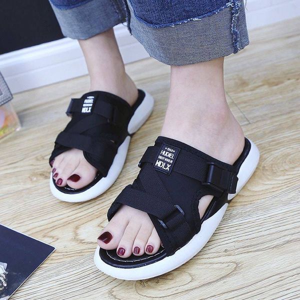 35-43 large size female slippers new summer wear versatile thick soles comfortable non-slip beach sandals, Black
35-43 large size female slippers new summer wear versatile thick soles comfortable non-slip beach sandals, Black