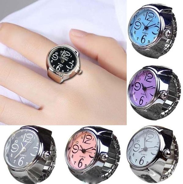vintage ring watches punk elastic stretchy quartz watch rings for women man new individuality hip-hop couple accessories 9 colors, Slivery;black
vintage ring watches punk elastic stretchy quartz watch rings for women man new individuality hip-hop couple accessories 9 colors, Slivery;black