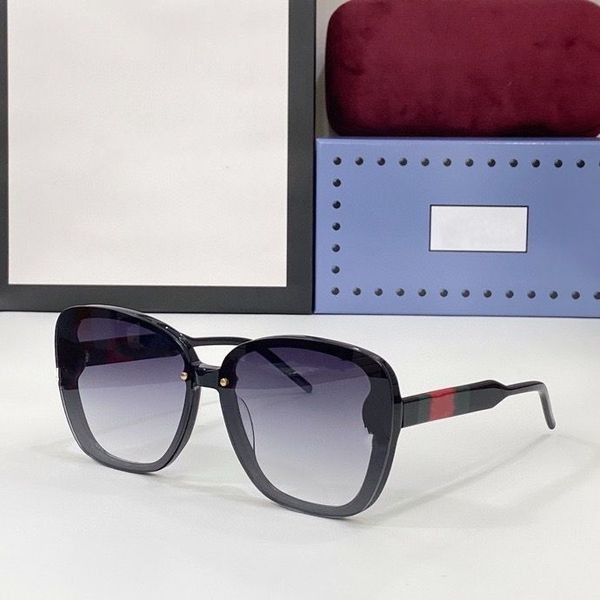 2022 women men fashion sunglasses black red strips plank frame big blue polygon glasses available with box, White;black
2022 women men fashion sunglasses black red strips plank frame big blue polygon glasses available with box, White;black