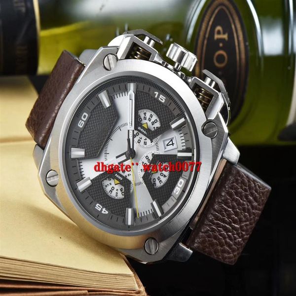 new dz7357 bamf white black dial brown leather strap chrono quartz men's watch 7357234v, Slivery;brown
new dz7357 bamf white black dial brown leather strap chrono quartz men's watch 7357234v, Slivery;brown