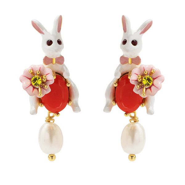 jewelry easter charm summer enamel lovely three-dimensional rabbit flower freshwater pearl earring schoolgirl friend birthday gift, Golden
jewelry easter charm summer enamel lovely three-dimensional rabbit flower freshwater pearl earring schoolgirl friend birthday gift, Golden