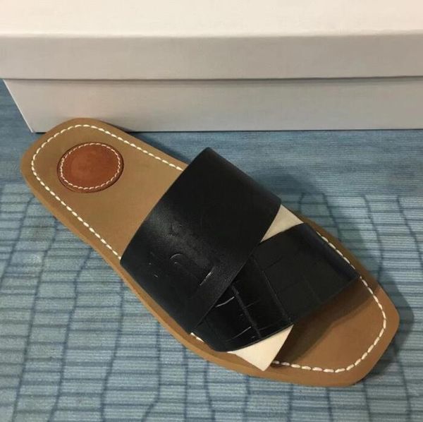 new cross woven roman slippers woody sandals pearl print slide summer wide flat lady canvas sandals luxurys designers slipper, Black
new cross woven roman slippers woody sandals pearl print slide summer wide flat lady canvas sandals luxurys designers slipper, Black