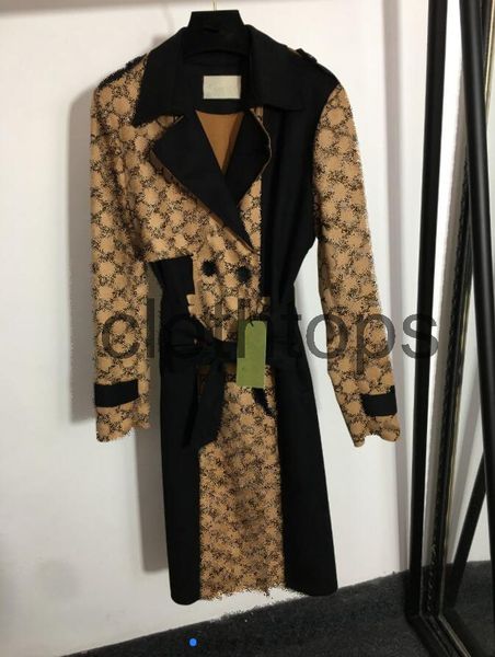 luxury designer jacket lapel printed double-breasted color-blocked long-sleeved windbreaker spring womens trench coat clothing trenchcoat, Tan;black
luxury designer jacket lapel printed double-breasted color-blocked long-sleeved windbreaker spring womens trench coat clothing trenchcoat, Tan;black