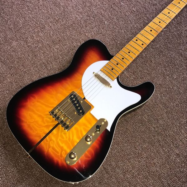 custom shop 6 strings maple fingerboard electric guitar sunburst color guitarra gold hardware
custom shop 6 strings maple fingerboard electric guitar sunburst color guitarra gold hardware