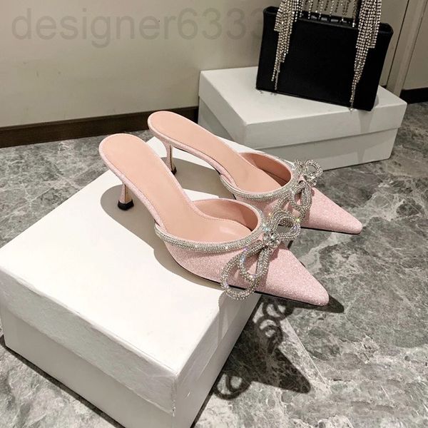slippers designer sequin cool women's bow wrapped high-heeled shoes thin heel sandals sheepskin inner pointed shallow mouth single 58i6, Black
slippers designer sequin cool women's bow wrapped high-heeled shoes thin heel sandals sheepskin inner pointed shallow mouth single 58i6, Black