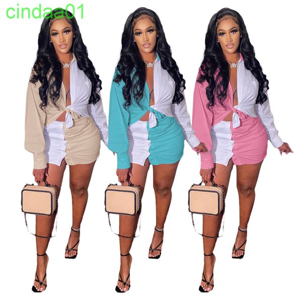 women tracksuits 2 piece dress designer long sleeve shirt summer clothing t-shirt hollow color stitching short skirt s-xl, Gray
women tracksuits 2 piece dress designer long sleeve shirt summer clothing t-shirt hollow color stitching short skirt s-xl, Gray