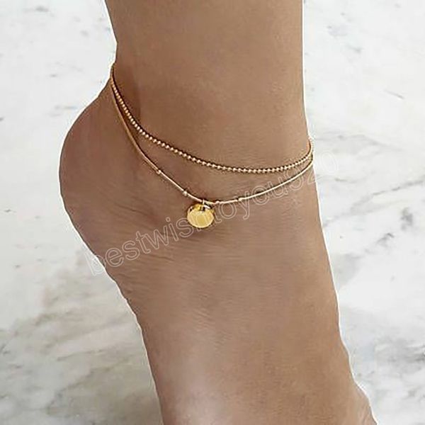 boho vintage beaded chain round pendant gold anklet women's simple summer beach glamour sequin anklets girls party jewelry, Red;blue
boho vintage beaded chain round pendant gold anklet women's simple summer beach glamour sequin anklets girls party jewelry, Red;blue