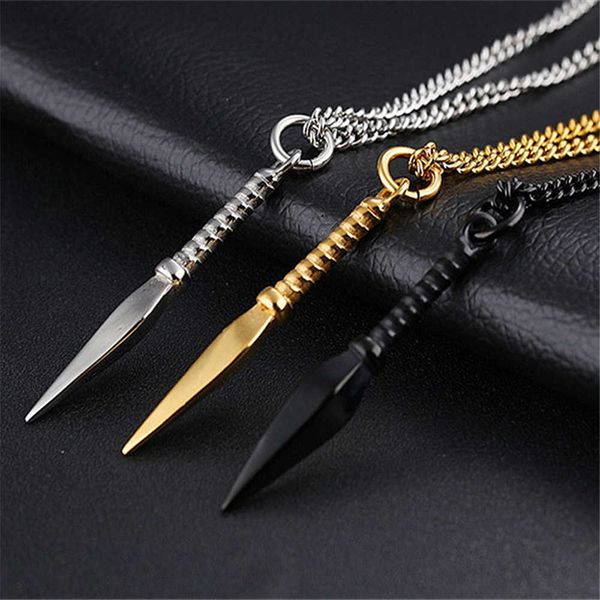 women spearhead and american men's necklace personality domineering high-end stainless steel pendant necklace jewelry, Silver
women spearhead and american men's necklace personality domineering high-end stainless steel pendant necklace jewelry, Silver