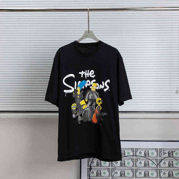 9t9w 2022 spring summer paris fashion simpson cartoon short sleeve t-shirt men's printed round neck large loose heavy half sleeve, White;black
9t9w 2022 spring summer paris fashion simpson cartoon short sleeve t-shirt men's printed round neck large loose heavy half sleeve, White;black