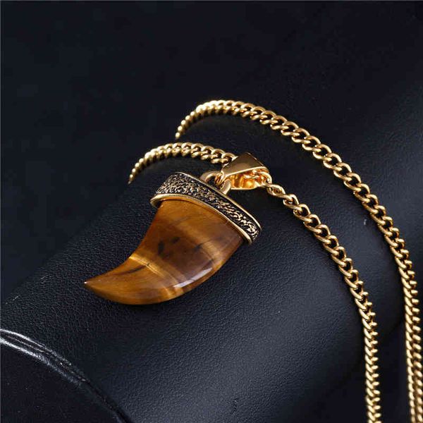 316l strange horn clavicle necklace semi crescent shaped stainless steel new net red wolf tooth korean pendant, Silver
316l strange horn clavicle necklace semi crescent shaped stainless steel new net red wolf tooth korean pendant, Silver
