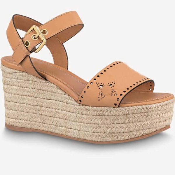 2022 wedge sandal women designer sandals high heel espadrilles natural perforated calf leather lady slides outdoor shoes with box no375, Black
2022 wedge sandal women designer sandals high heel espadrilles natural perforated calf leather lady slides outdoor shoes with box no375, Black
