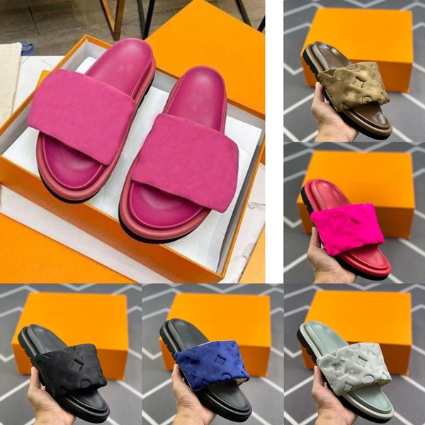 2022 leather classic beach slipper women eur 35-40 pool pillow comfor sandals ladies wide strap filled soft embossing flip flops outsole san, Black
2022 leather classic beach slipper women eur 35-40 pool pillow comfor sandals ladies wide strap filled soft embossing flip flops outsole san, Black