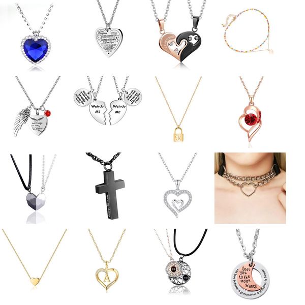 pendant necklaces stainless steel mens womens couple necklace friendship puzzle cz love matching heart pendants black rosegold amhkm, Silver
pendant necklaces stainless steel mens womens couple necklace friendship puzzle cz love matching heart pendants black rosegold amhkm, Silver