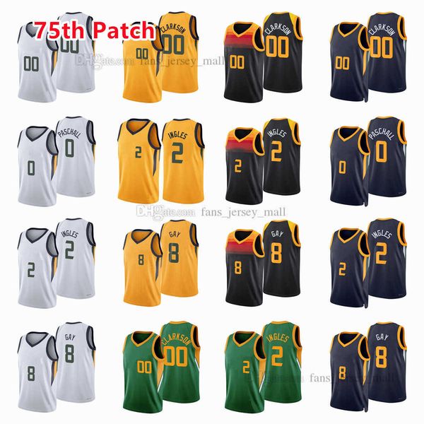 printed 75th patch city basketball jerseys 2 joe 00 clarkson ingles 8 rudy 0 eric gay paschall jersey color white green blue yellow black cu, Black;red
printed 75th patch city basketball jerseys 2 joe 00 clarkson ingles 8 rudy 0 eric gay paschall jersey color white green blue yellow black cu, Black;red