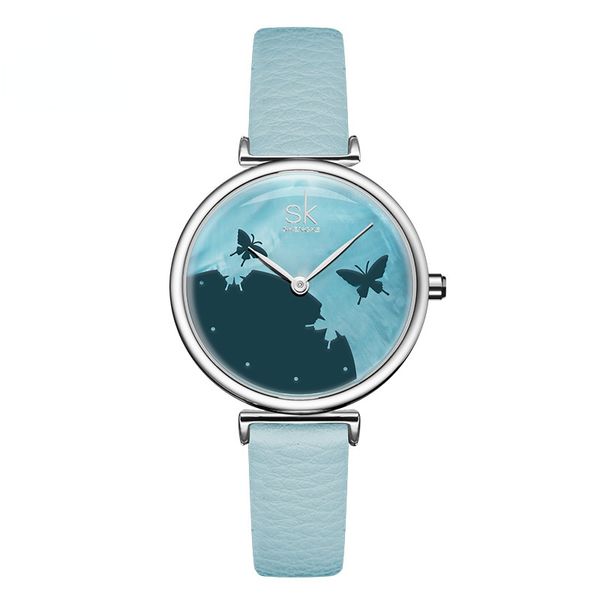 women fashion blue quartz watch lady leather watchband casual waterproof wristwatch gift for wife original, Slivery;brown
women fashion blue quartz watch lady leather watchband casual waterproof wristwatch gift for wife original, Slivery;brown