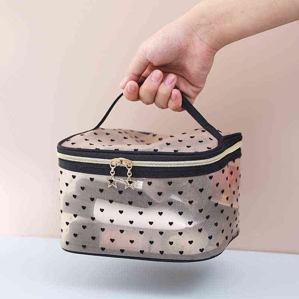 korean mesh cosmetic bag large capacity storage bag travel portable sub package toilet bag wash set 220625
korean mesh cosmetic bag large capacity storage bag travel portable sub package toilet bag wash set 220625