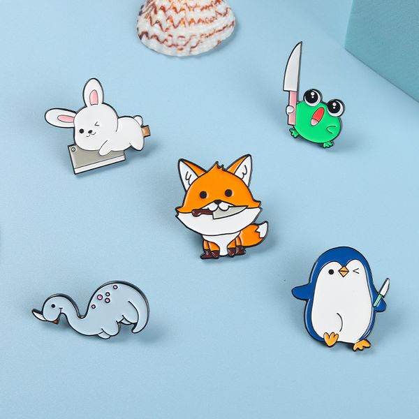 frog dinosaur penguin rabbit fox enamel pin wholesale animal brooch jacket backpack accessories badge jewelry gift friend, Gray
frog dinosaur penguin rabbit fox enamel pin wholesale animal brooch jacket backpack accessories badge jewelry gift friend, Gray
