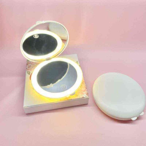 factory outlet mirror small portable mirror rechargeable led net red makeup folding light convenient beauty women
factory outlet mirror small portable mirror rechargeable led net red makeup folding light convenient beauty women