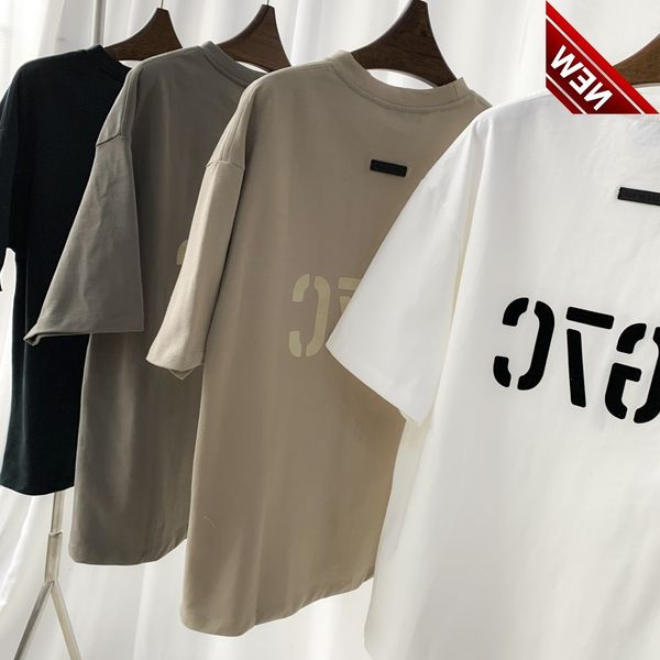 correct essentials - fg7c back flocking short sleeve men's and women's same style high street korean round neck, White;black
correct essentials - fg7c back flocking short sleeve men's and women's same style high street korean round neck, White;black