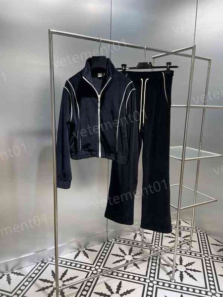 womens two piece pants classic cropped zip jacket and stretch trousers velvet knit tracksuit 2 piece sets women designer tracksuits, White
womens two piece pants classic cropped zip jacket and stretch trousers velvet knit tracksuit 2 piece sets women designer tracksuits, White