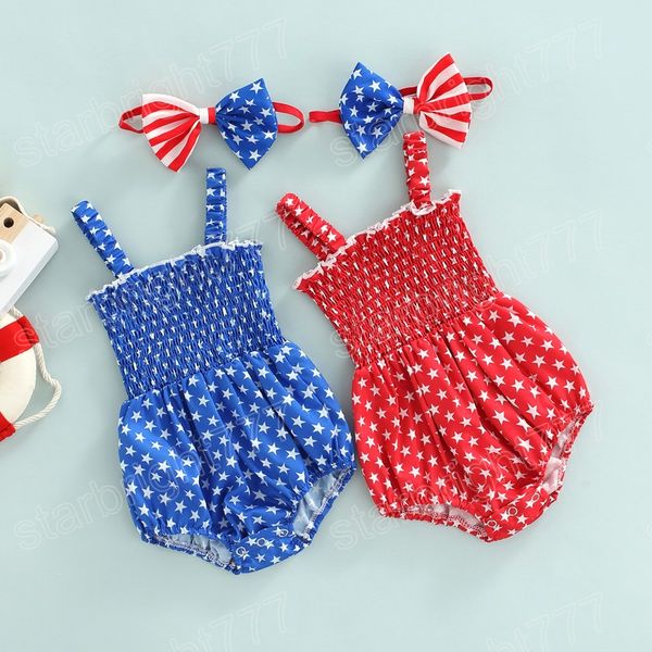 baby romper jumpsuit bow headband 2 pieces 4th of july triangle suspender onesie star bodysuit cotton newborn clothing clothe for summer, Blue
baby romper jumpsuit bow headband 2 pieces 4th of july triangle suspender onesie star bodysuit cotton newborn clothing clothe for summer, Blue