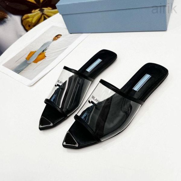 summer transparent 2023 luxury designer slippers sandals slides womens leather sole inside enameled metal ladies flat shoe, Black
summer transparent 2023 luxury designer slippers sandals slides womens leather sole inside enameled metal ladies flat shoe, Black