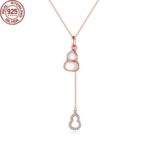 s925 sterling silver gourd necklace female fluke double happiness zircon white s
s925 sterling silver gourd necklace female fluke double happiness zircon white s